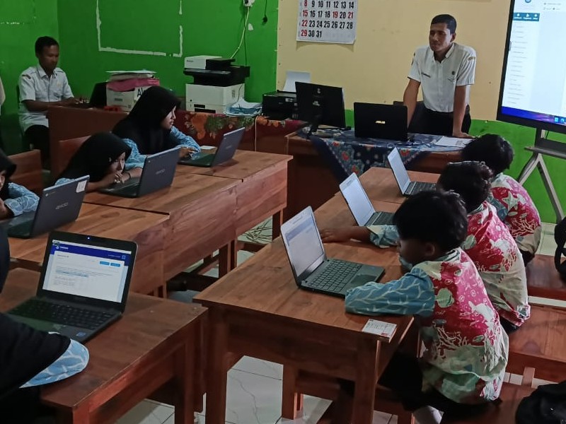 Siswa Kelas VI SD Negeri 2 Gunung Putri Melaksanakan Gladi Bersih TKA 2026